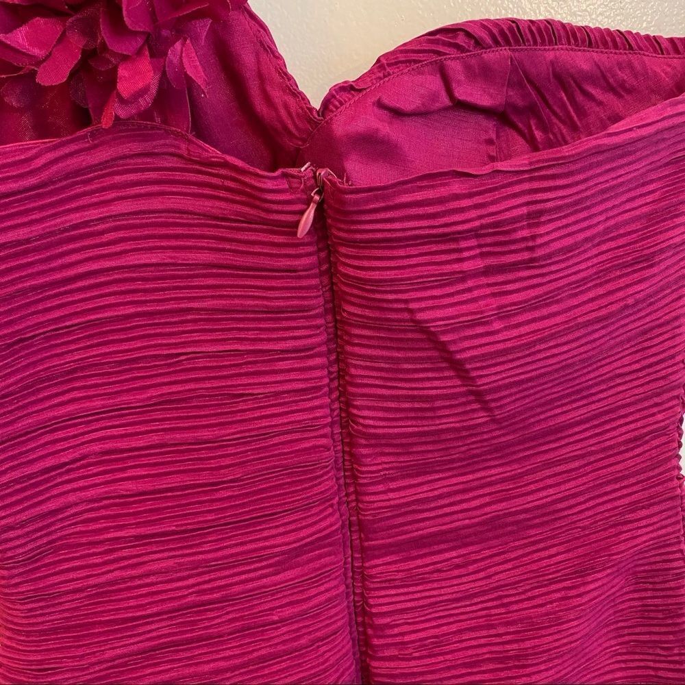 Romeo & Juliet Couture one shoulder fuchsia mini dress size S NWT - Picture 4 of 8